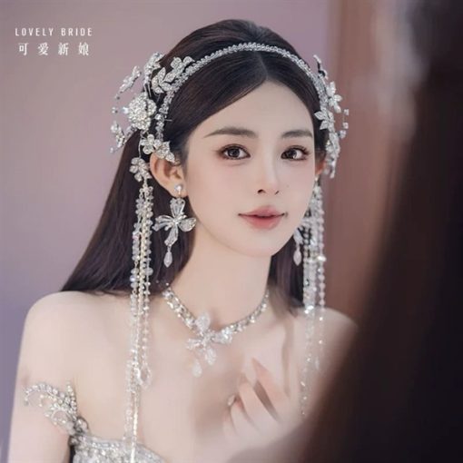 Bông Tai Đá To Cao Cấp, Bông Tai Concept - Hồ Điệp Phale - Hình ảnh 5