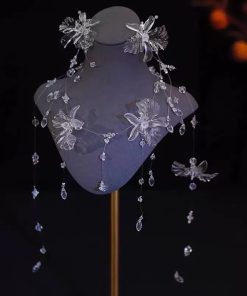 Set Choker Hoa Phale Kèm Bông Tai -