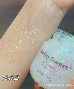 GEL FIXADO HELLO SWEET CẤP ẨM CHO TÓC 100GR - Gel nhũ trắng