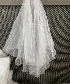 VOAN TRƠN 2 LỚP 60CMx70CM VOAN LÚP CÔ DÂU MÀU TRẮNG -