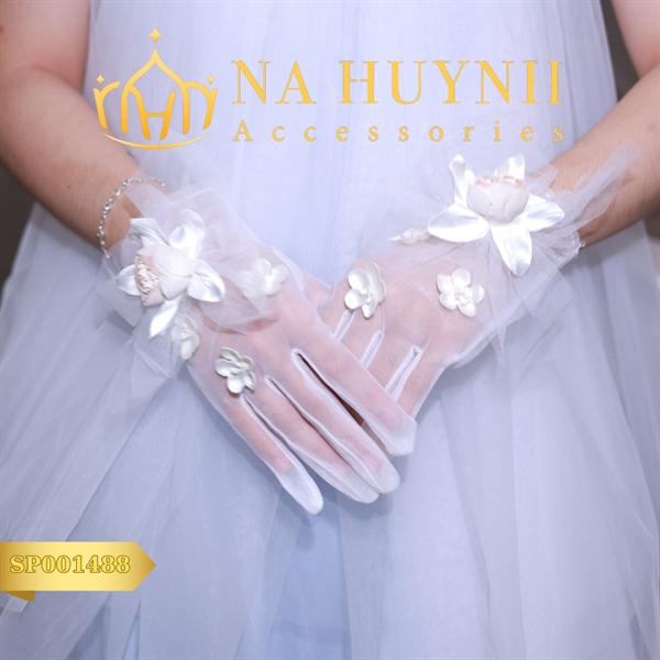GĂNG TAY HOA ĐÍNH HẠT TRAI PHỤ KIỆN CƯỚI PHỤ KIỆN CÔ DÂU -