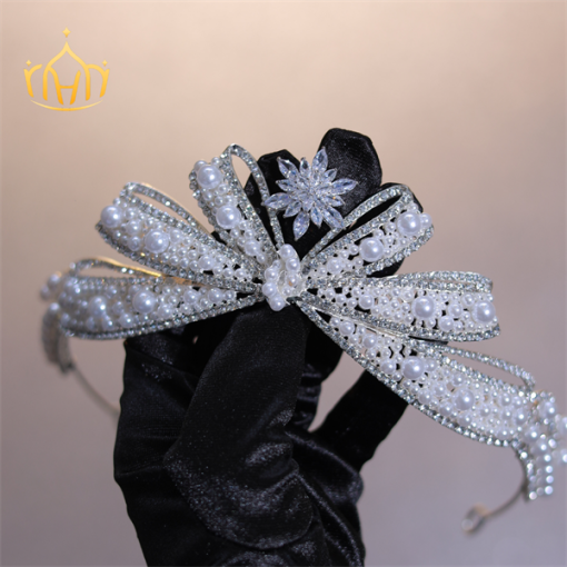 VƯƠNG MIỆN NƠ ĐÍNH NGỌC KẾT ĐÁ ZIRCON - - Hình ảnh 5