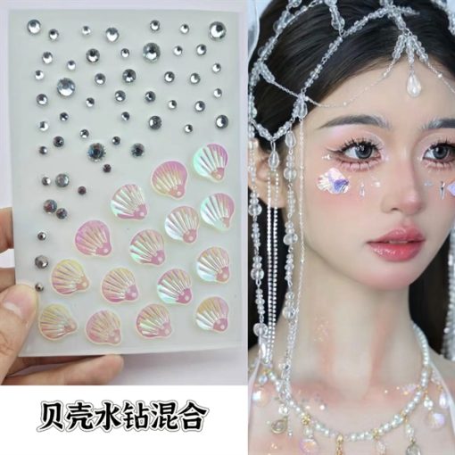 Miếng Dán - Miếng Dán Trang Điểm Nhiều Kích Cỡ - - Đá Và Vỏ Sò