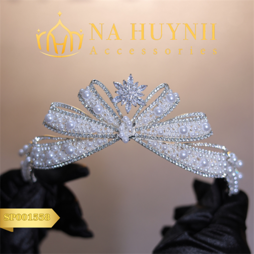 VƯƠNG MIỆN NƠ ĐÍNH NGỌC KẾT ĐÁ ZIRCON -