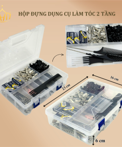 Hộp Đựng Dụng Cụ Làm Tóc - Hộp 2 Tầng