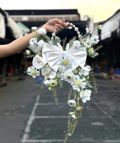 Hoa Cầm Tay Cô Dâu Phụ KIện Chụp Hình Phụ Kiện Cưới - 17