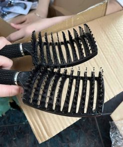 LƯỢC BÀN CHẢI SÓNG - Lược Chải Sóng Bàn Cong Có Lông