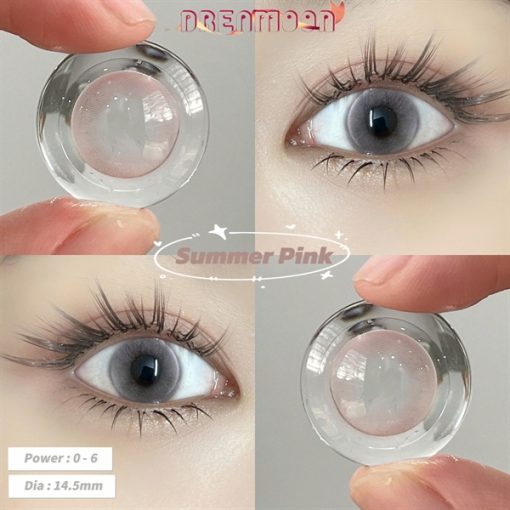 Contact Lens Dreamoon Chính Hãng, Lens Douyin Đủ Màu - Pink Summer