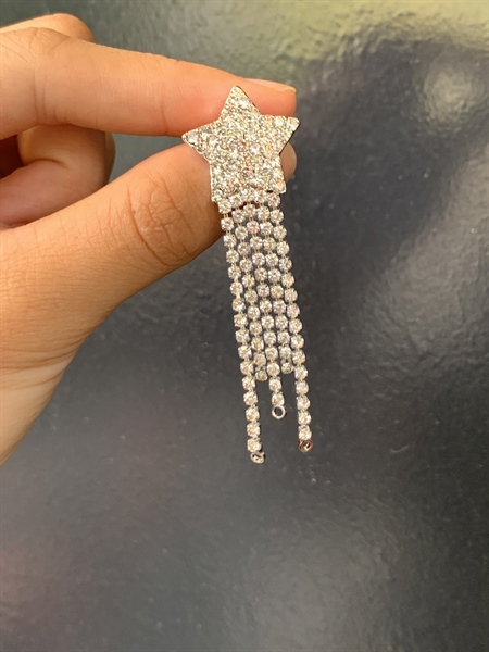 Bông Tai Đá, Bông Tai Cô Dâu, Bông Tai Concept, Phụ Kiện Cưới Cô Dâu - 16 - Hình ảnh 3