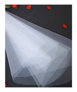 Voan Trơn 1 Lớp , Voan Lúp Cô Dâu Màu Trắng - 1.5m x 1.2m không cài