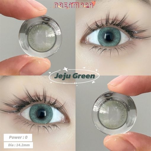 Contact Lens Dreamoon Chính Hãng, Lens Douyin Đủ Màu - Green Jeju