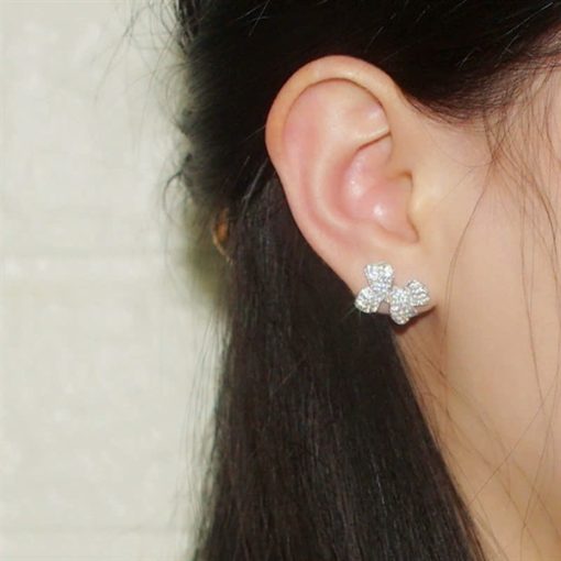 Bông Tai Đá, Bông Tai Cô Dâu, Bông Tai Concept, Phụ Kiện Cưới Cô Dâu - Đá 2 - Hình ảnh 4