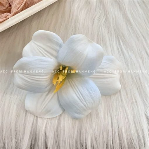 Kẹp Hoa Cài Tóc - hoa tulip xanh ombre