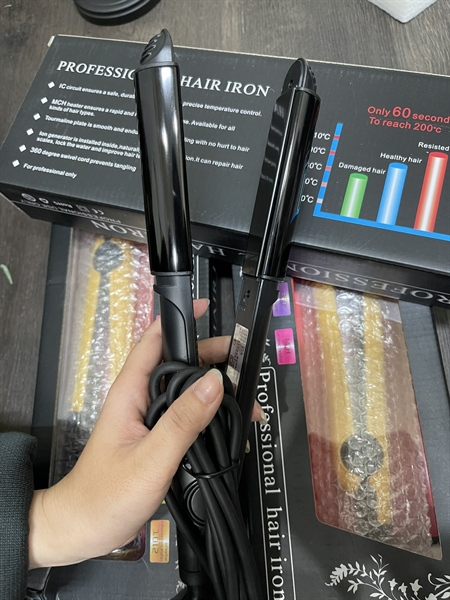 MÁY DUỖI TÓC KẾT HỢP UỐN TÓC MAY YOUNG - màu đen - Hình ảnh 3