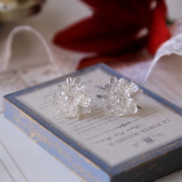 Bông Tai Hoa Trắng - 1 - Hình ảnh 2