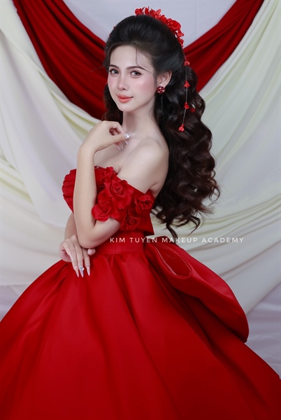 Cài Hoa Nhí Tua Rua - Đỏ - Hình ảnh 3