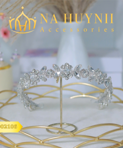 Băng Đô Đá Phụ Kiện Cài Tóc Cô Dâu - Line Nhỏ