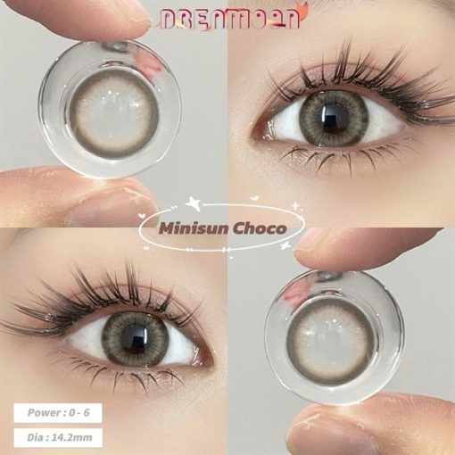 Contact Lens Dreamoon Chính Hãng, Lens Douyin Màu Brown - Minisun Choco