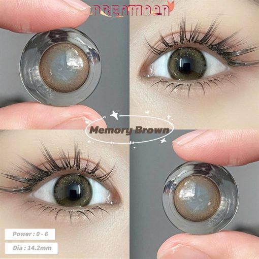 Contact Lens Dreamoon Chính Hãng, Lens Douyin Màu Brown - Memory