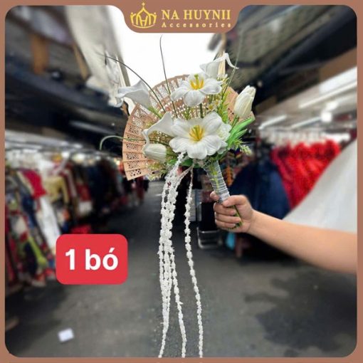 Hoa Cầm Tay Cô Dâu Phụ KIện Chụp Hình Phụ Kiện Cưới - 22