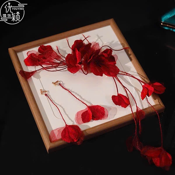 Kẹp Hoa Rơi - Đỏ