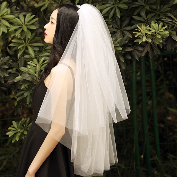 VOAN TRƠN PHỒNG 2 LỚP 65CMx90CM VOAN LÚP CÔ DÂU MÀU TRẮNG -