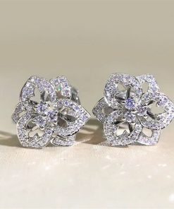 Bông Tai Đá, Bông Tai Cô Dâu, Bông Tai Concept, Phụ Kiện Cưới Cô Dâu - Đá 3