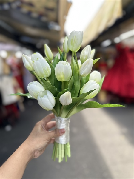 Hoa Cầm Tay Cô Dâu Phụ KIện Chụp Hình Phụ Kiện Cưới - 12