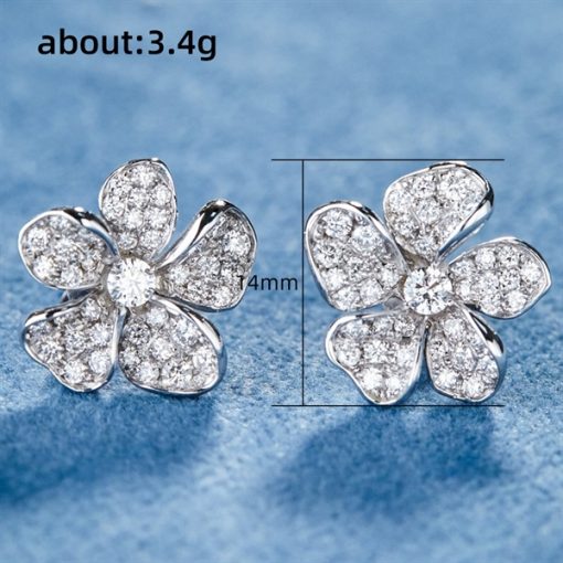 Bông Tai Đá, Bông Tai Cô Dâu, Bông Tai Concept, Phụ Kiện Cưới Cô Dâu - 24 - Hình ảnh 4