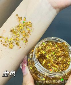 GEL FIXADO HELLO SWEET CẤP ẨM CHO TÓC 100GR - Gel nhũ vàng