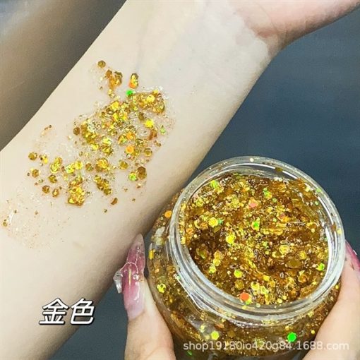 GEL FIXADO HELLO SWEET CẤP ẨM CHO TÓC 100GR - Gel nhũ vàng