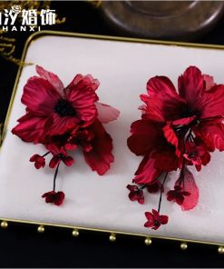 Set Hoa Voan Đỏ -