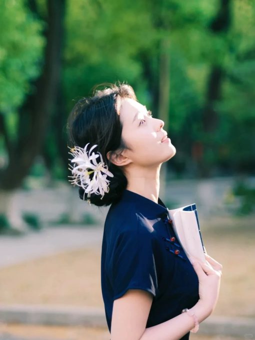 Kẹp Hoa Cài Tóc - bỉ ngạn trắng - Hình ảnh 3