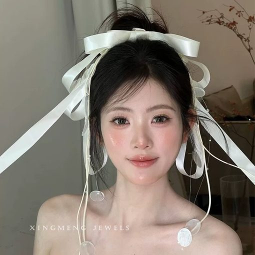 Kẹp Nơ Mix Tua Rua Vỏ Sò - Form Đứng - Hình ảnh 4