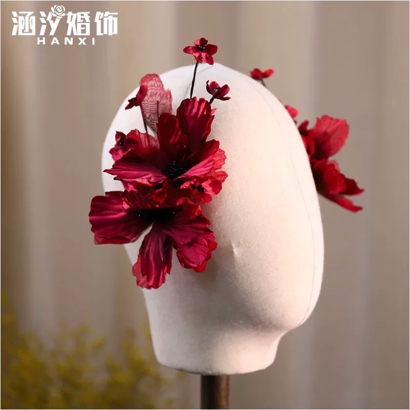 Set Hoa Voan Đỏ -