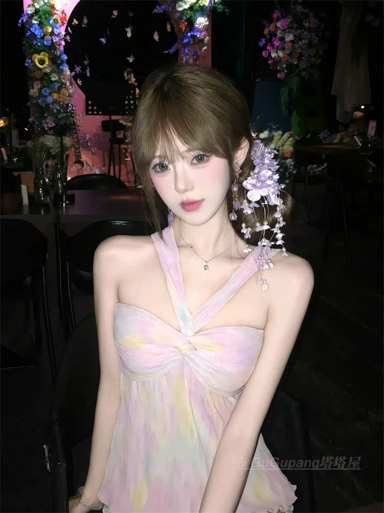 Cài Hoa Nhí Tua Rua - Tím - Hình ảnh 3