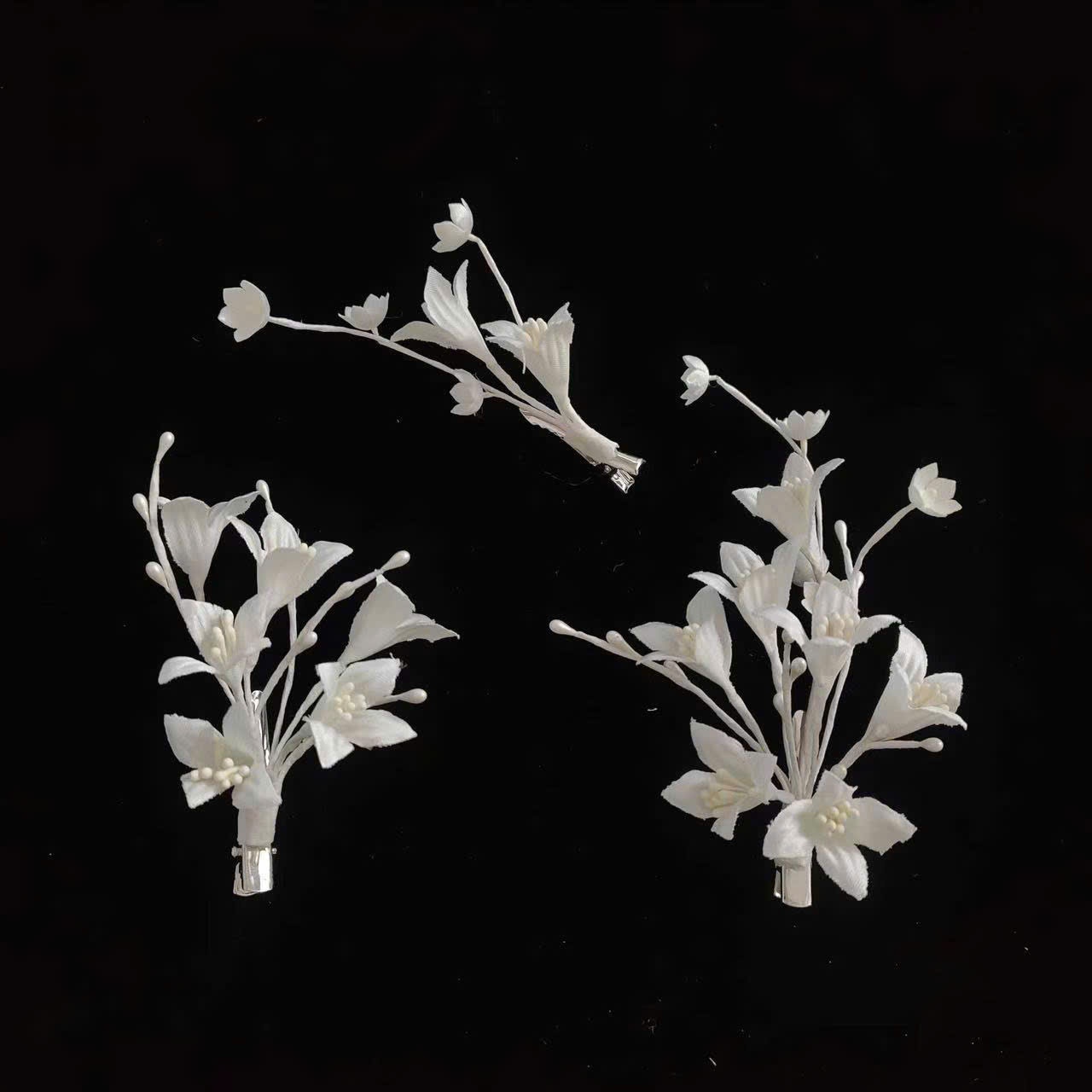 Set Cài Hoa 3 Món - Trắng - Hình ảnh 2