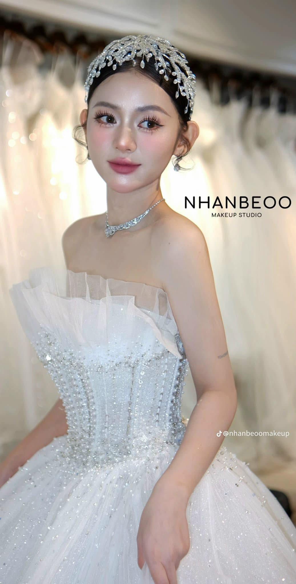 Băng Đô Cô Dâu Cài Hoa Nhẹ Nhàng, Bờm Hoa Cài Tóc - Sao Biển - Hình ảnh 3