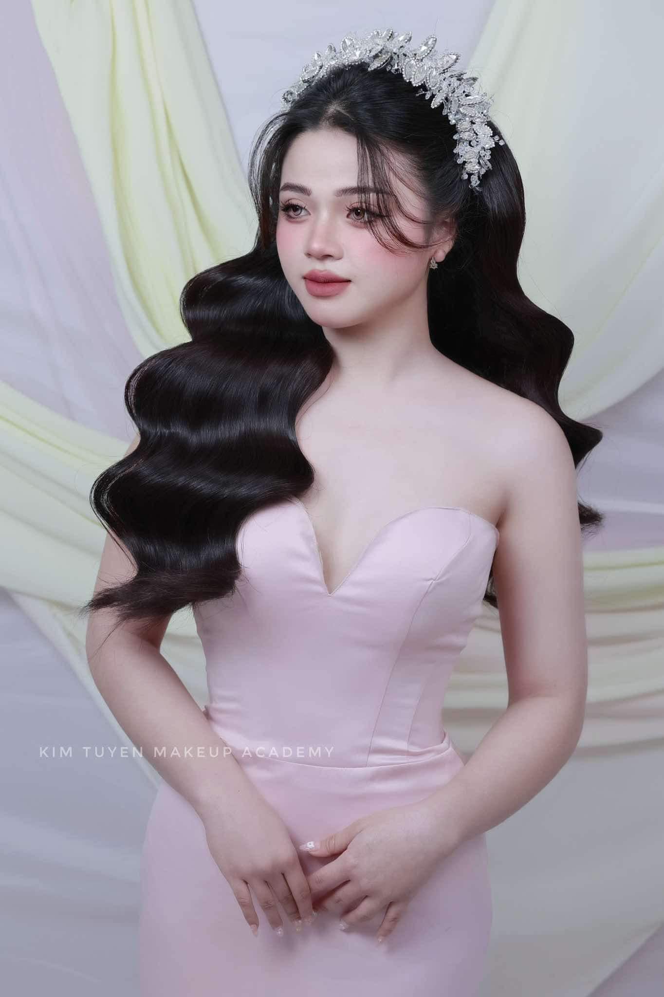 Băng Đô Đá Phụ Kiện Cài Tóc Cô Dâu - Line Lớn - Hình ảnh 7