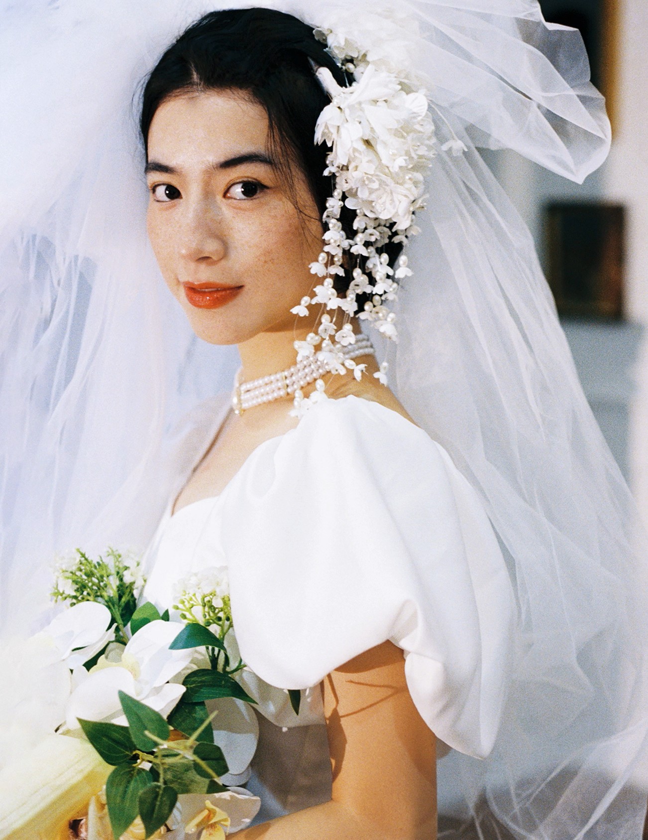 Cài Hoa Nhí Tua Rua - Trắng Kem - Hình ảnh 5