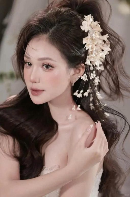 Cài Hoa Nhí Tua Rua - Trắng Kem - Hình ảnh 5