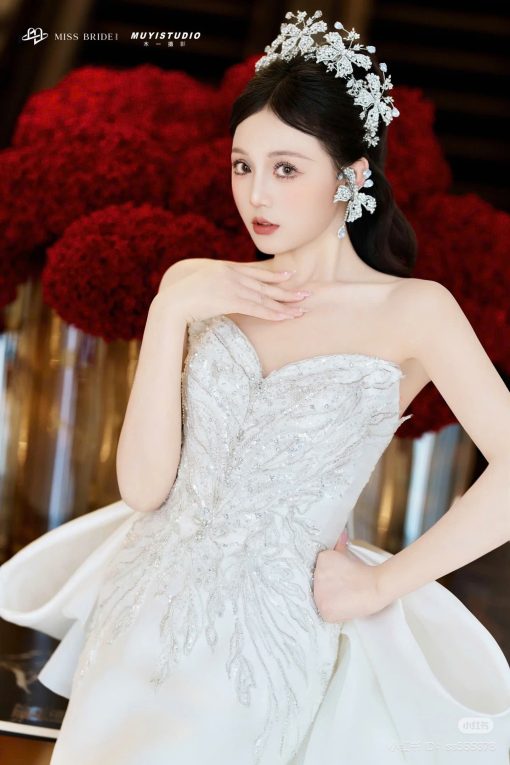 Cài Móc Vành Tai - Hồ Điệp Tua Rua Đá - Hình ảnh 4