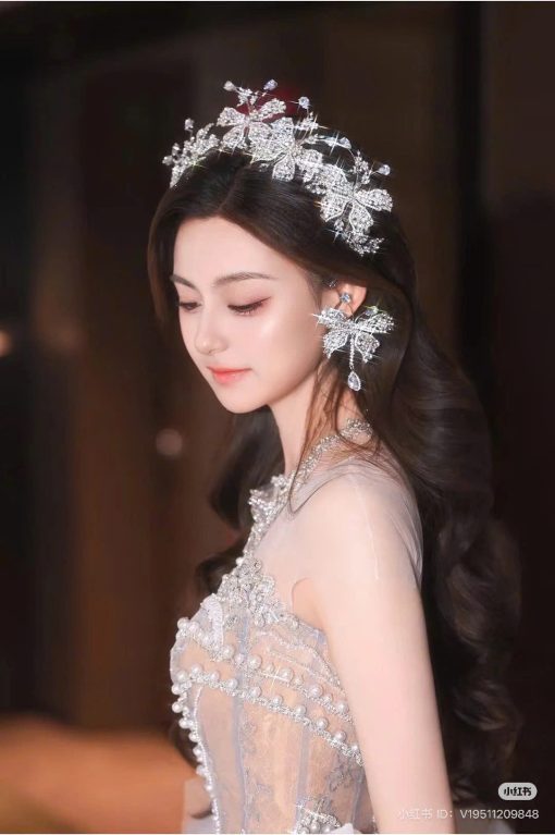 Cài Móc Vành Tai - Hồ Điệp Tua Rua Đá - Hình ảnh 5