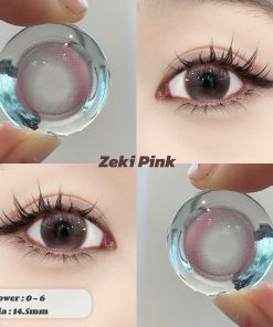 Contact Lens Dreamoon Chính Hãng, Lens Douyin Đủ Màu - Pink Zeki