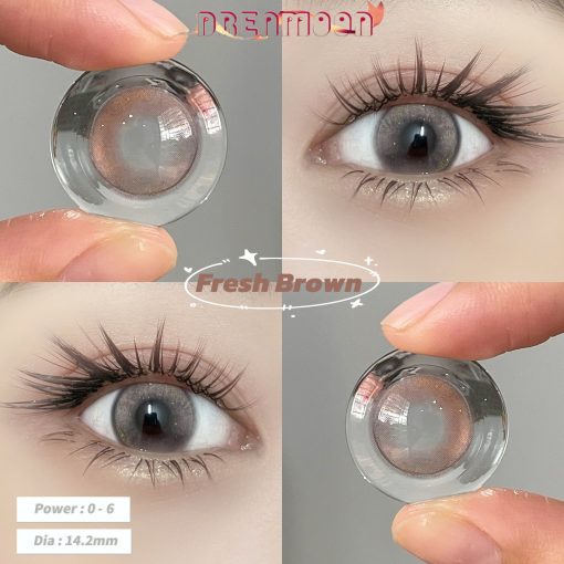 Contact Lens Dreamoon Chính Hãng, Lens Douyin Màu Brown - Fresh