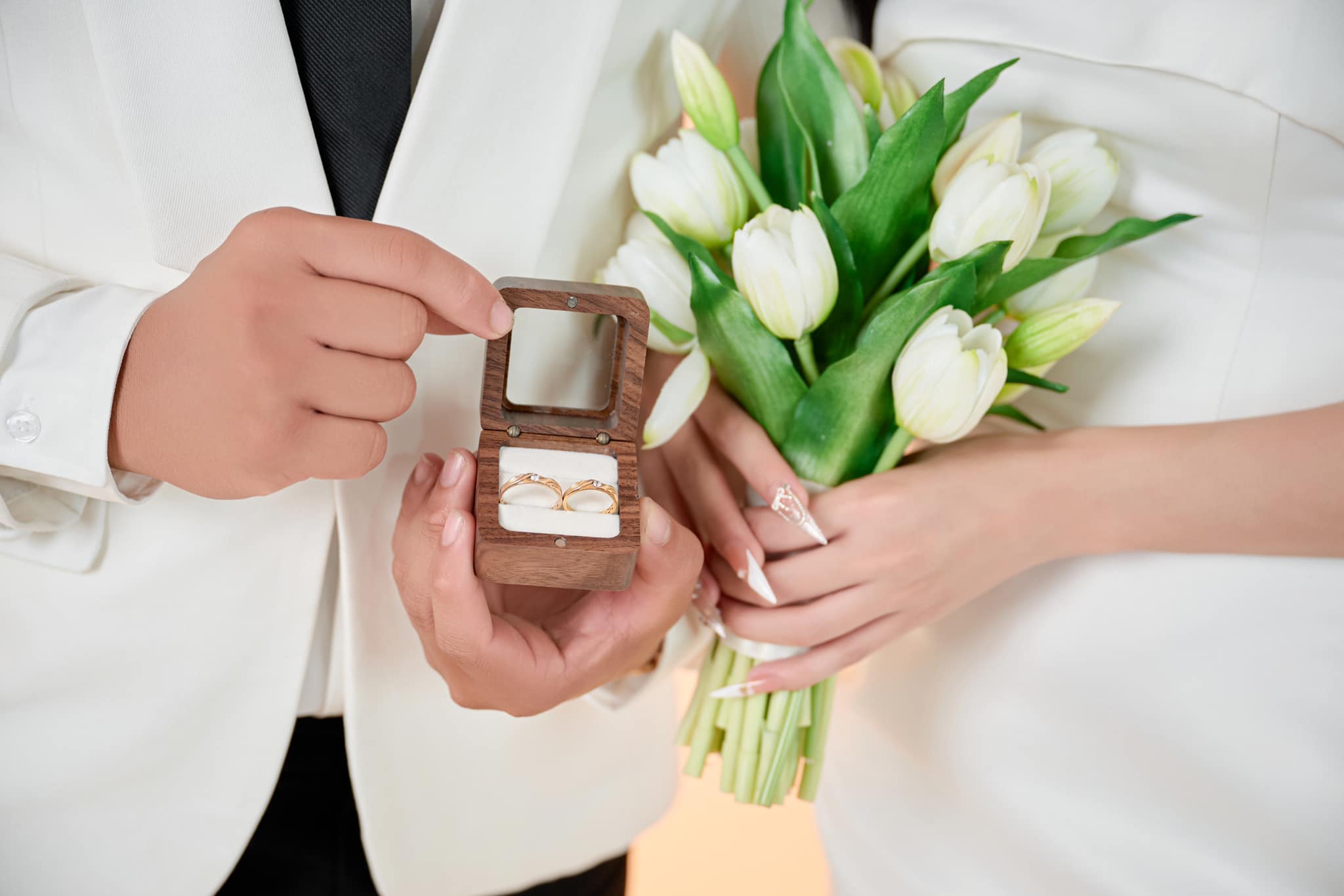 Hoa Cầm Tay Cô Dâu Phụ KIện Chụp Hình Phụ Kiện Cưới - 12 - Hình ảnh 4