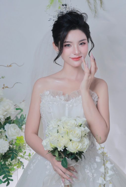 Hoa Cầm Tay Cô Dâu Phụ KIện Chụp Hình Phụ Kiện Cưới - 6 - Hình ảnh 6