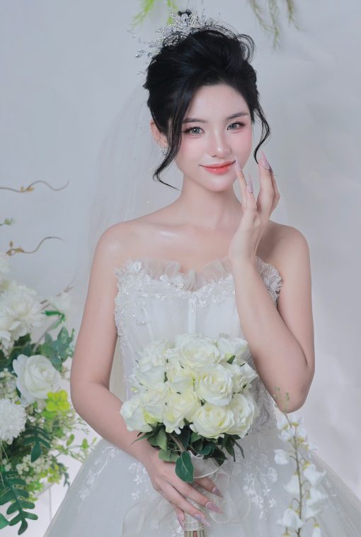 Hoa Cầm Tay Cô Dâu Phụ KIện Chụp Hình Phụ Kiện Cưới - 6 - Hình ảnh 2