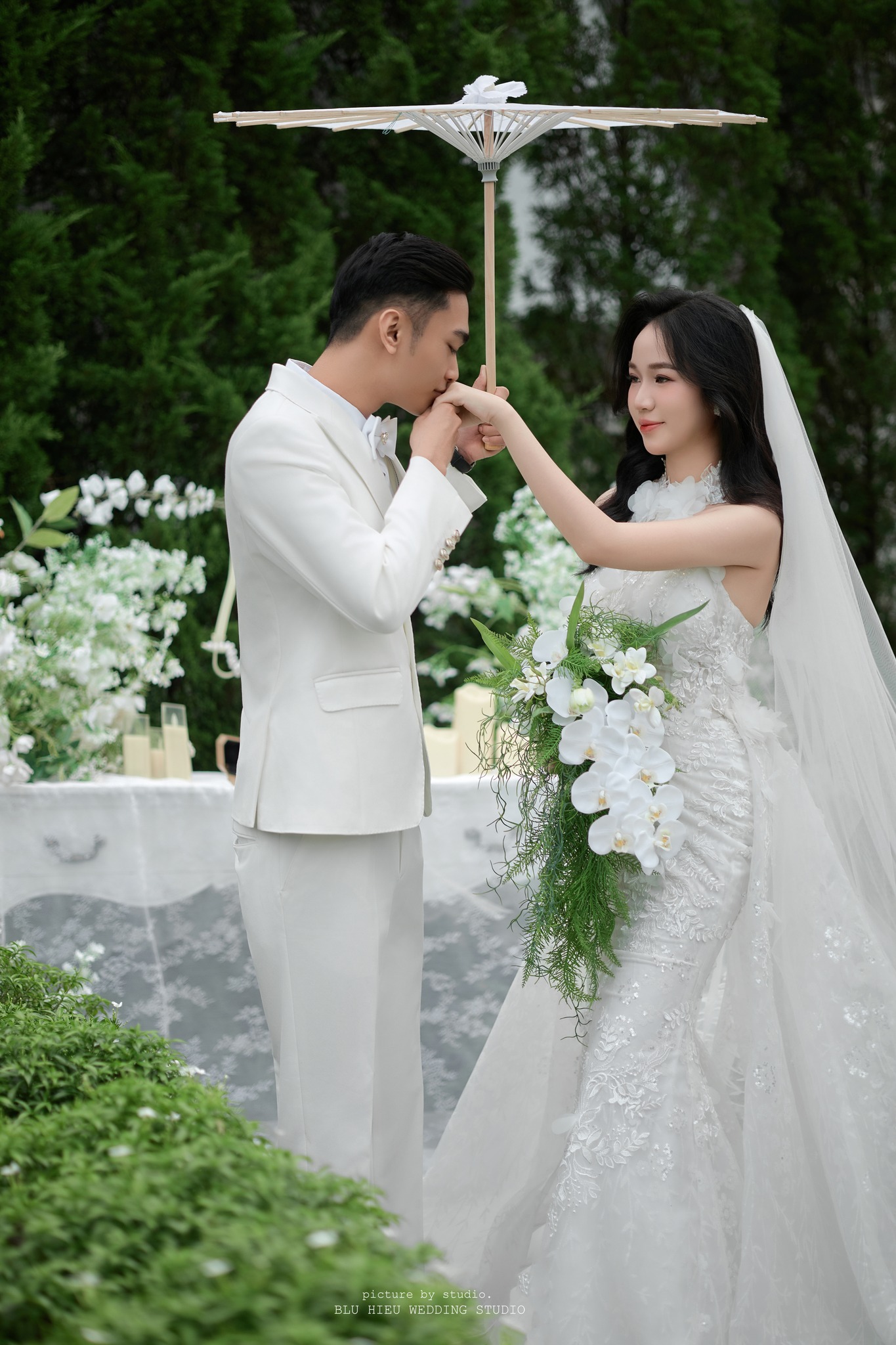 Hoa Cầm Tay Cô Dâu Phụ KIện Chụp Hình Phụ Kiện Cưới - 8 - Hình ảnh 4