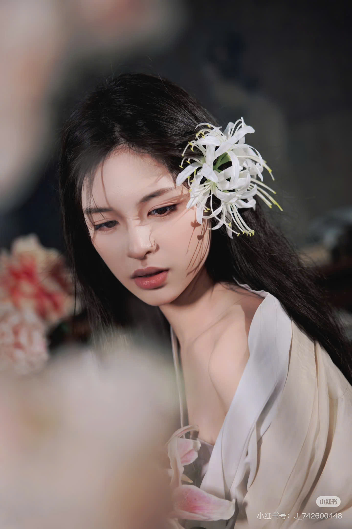 Kẹp Hoa Cài Tóc - bỉ ngạn trắng - Hình ảnh 5